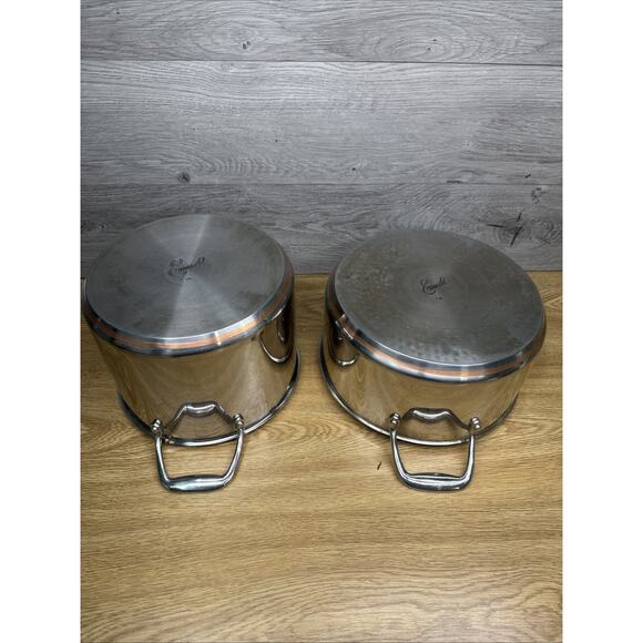 Emeril All Clad Copper Core 6 Qt + 6 Qt Stock Pot ~ No Lid~ Induction Ready - Picture 1 of 12